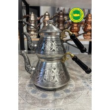 PremiumPort Büyük Bakır Çaydanlık, Geleneksel El Işleme, Şık ve Dayanıklı Tasarım