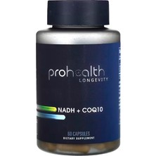 Prohealth Longevity Nadh + COQ10 Coenzyme Q10 Ubiquinone Atp Focus And Memory 60 Capsules