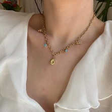 Alice İsstanbul Çelik Salyangoz Charm Kolye