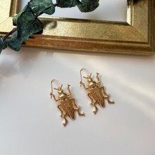 Alice İsstanbul Gold Böcek Küpe
