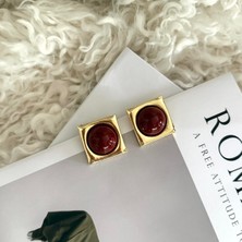 Alice İsstanbul Bordo Margaret Küpe