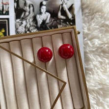 Alice İsstanbul Bordo Holly Küpe