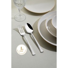 UltraMint 6 Kişilik 30 Parça Çatal ve Kaşık Takımı, Şık ve Dayanıklı Set