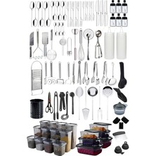 UltraMint Çeşitli Mutfak Gereçleri ve Saklama Kabı Seti, 36 Parça, Pratik Kullanım