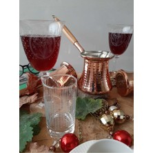 PremiumPort Bakır Kahve Cezvesi No 6, Şık ve Dayanıklı Kahve Demleme Aracı