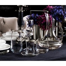 UltraMint 12 Kişilik 61 Parça Gümüş Cam Su Takımı Seti