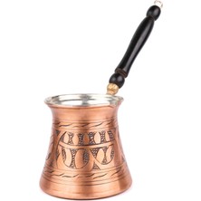 PremiumPort Bakır Cezve, Oyma Desenli, 8 Kişilik, Şık ve Zarif Tasarım