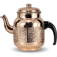 PremiumPort Bakır Kahveci Demliği, Küçük Boy, 1.3l, Şık ve Dayanıklı Tasarım