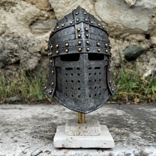 Keematee Tasarım Dekoratif Teutonik Şövalye Miğferi Obje Biblo