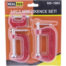 Aksiyon Global 3 Parça C Tipi Mengene Seti Işkence Aleti Hobi Işkence ( Lisinya )