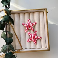 Alice İsstanbul Pembe Seramik Deniz Yıldızı Küpe