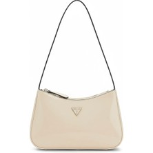 Guess Arnela Iı Üstten Fermuarlı Omuz Kadın Ekru El Çantası HWNY9723170-BON