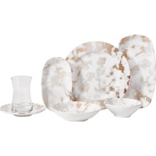 UltraMint Şık 26 Parça Kahvaltı Takımı, Zarif ve Modern Tasarım