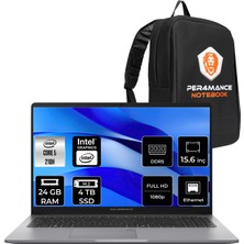 Asus Expertbook P1 Core 5 210H Notebook 24GB RAM 4TB SSD 15.6" FHD FreeDOS + Per4 Çanta P1503C516512G0DP315