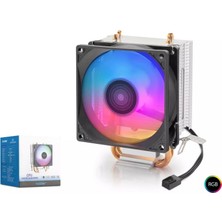 Nodar ND2608 Işlemci Soğutucu 2 Bakır Borulu Rgb Fanlı Kompakt