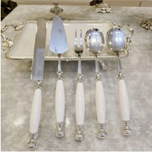 UltraMint 5'li Servis Seti, Şık ve Dayanıklı Gümüş Renk Tasarım