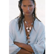 Alice İsstanbul Marka Akrilik Boncuklu Çiçek Kolye