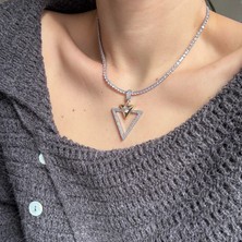 Alice İsstanbul Özel Seri Mix Üçgen Su Yolu Kolye