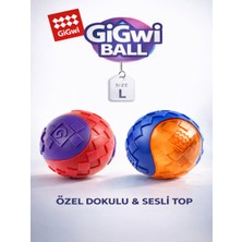GiGwi Ball Originals Özel Dokulu & Sesli Köpek Oyun Topu - Ikili Paket - Orta ve Büyük Irk