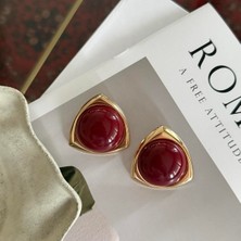 Alice İsstanbul Bordo Sandra Küpe