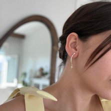 Alice İsstanbul Sallantı Yıldızlı Taşlı Küpe