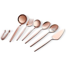 UltraMint Şık Orion 7 Parça Servis Seti Rose Gold ile Sunumlarınızı Güzelleştirin