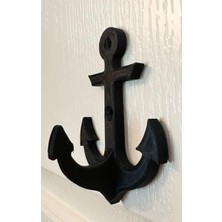 Storemax 2 Adet Çapa Model Elbise Vestiyer Duvar Askısı, Duvar Dolap Kapı Askılığı, Sert Plastik Duvar Askısı, Sert Plastik, Siyah, 7.5X4.5X10.5 Cm,ikili