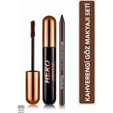 Flormar Doğal Görünümlü Kahverengi Maskara & Göz Kalemi 2'li Set