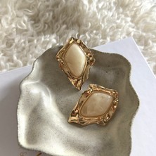 Alice İsstanbul Krem Agatha Küpe