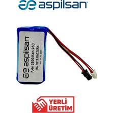 Enerjistar 7.4V Oyuncak Pili 2900MAH 2X18650 T Plug Soketli Aspilsan