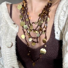 Alice İsstanbul Marka Örgü Pullu Kolye