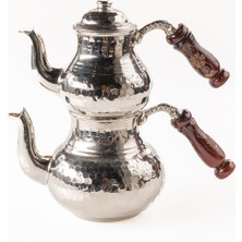 PremiumPort El Dövmeli Bakır Çaydanlık Takımı, 4 Kişilik, Güzel ve Şık Tasarım