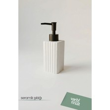 VarBiFırsat Modern Desenli Seramik Sabunluk 180 ml