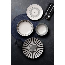 UltraMint Şık 24 Parça Yemek Takımı, Modern ve Zarif Tasarım, Evinize Şıklık Katın