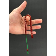 Kırmızı 5.5 x 10 Bakalit Sıkma Tespih