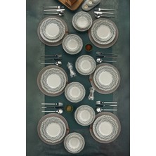 Cooker 24 Parça Porselen Yemek Takımı CKR4212