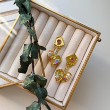 Alice İsstanbul Kristal Taşlı Vintage Küpe