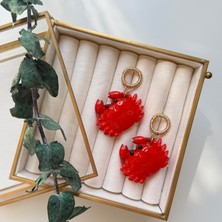 Alice İsstanbul Kırmızı Yengeç Küpe