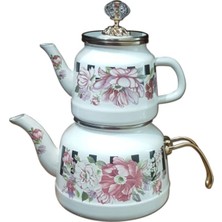 PremiumPort Şık Emaye Çaydanlık, Dayanıklı ve Kullanışlı Mutfak Gereci