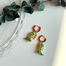 Alice İsstanbul Seramik Çizme Charm Halka Küpe