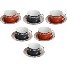 UltraMint Evelyn Bone 6'lı Çay Fincanı Seti, Şık ve Dayanıklı Tasarım