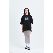 Saw Urbanity Now Manifesto Oversize Tişört Kadın Siyah