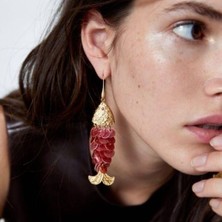 Alice İsstanbul Marka Pullu Balık Küpe