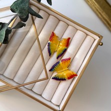 Alice İsstanbul Gökkuşağı Kelebek Küpe