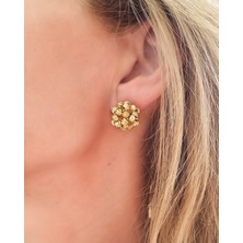 MoM's Collection Top Minimal 14K Altın Kaplama Küpe