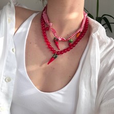 Alice İsstanbul 2li Meyve Charmlı Kolye