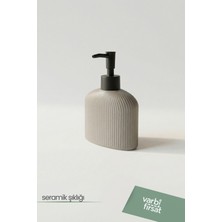 VarBiFırsat Modern Desenli Seramik Sabunluk 180 ml