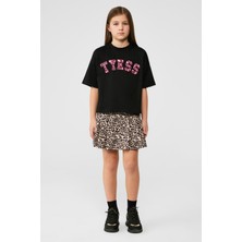 Tyess Bg Store Kız Çocuk Siyah Tshirt