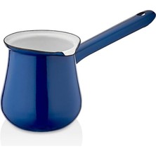 PremiumPort Mavi Emaye Nostalji Cezve No:6, Şık ve Dayanıklı Tasarım