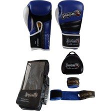 Dragondo Attack 6 Boks Eldiveni Muay Thai Kick Boks Eldiveni Bandaj Dişlik ve Taşıma Çantalı Set
